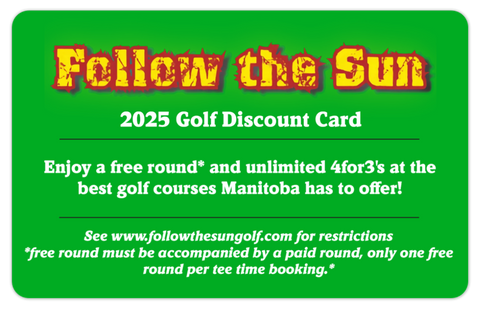 (3) Follow The Sun Golf Discount Cards